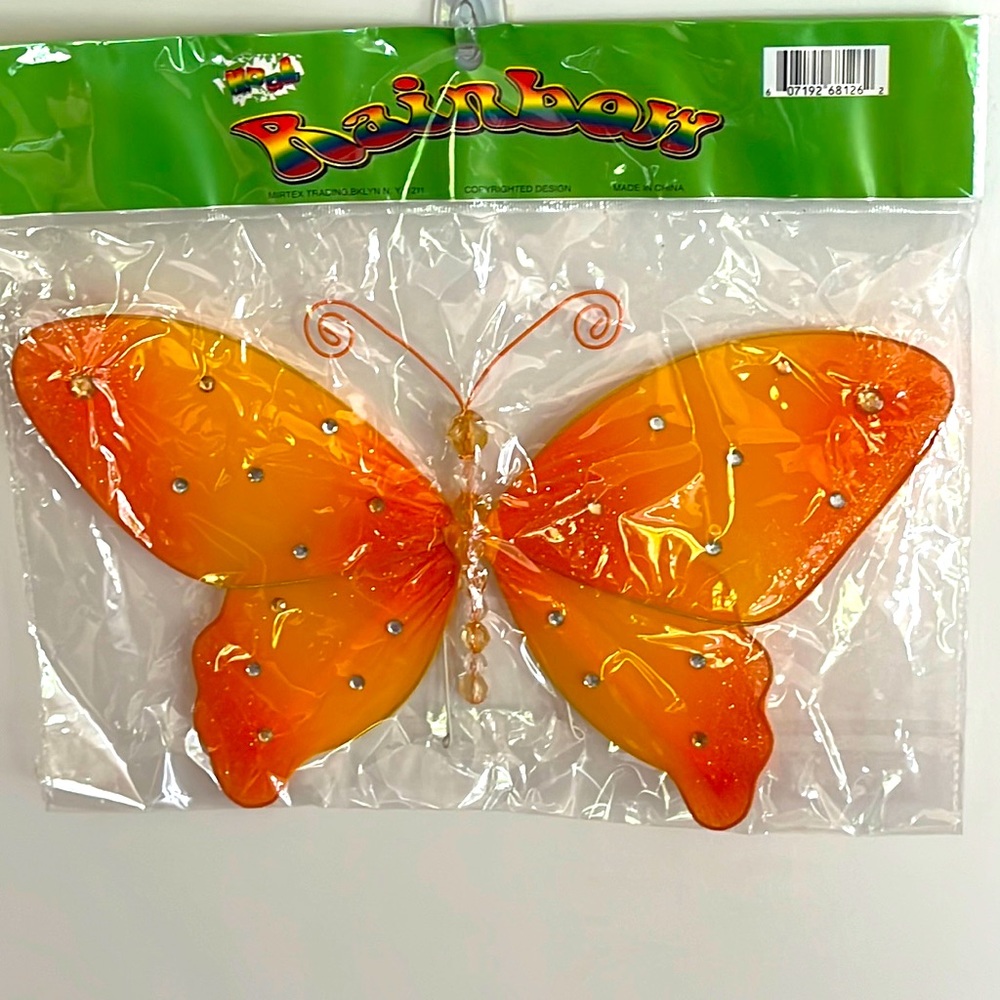 Butterfly brand new package wall nylon decoration fall spring patio decoration